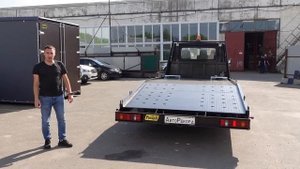 Нестандартное расположение лебедки на ЭВАКУАТОР ЛОМАННАЯ ПЛАТФОРМА ГАЗель NEXT