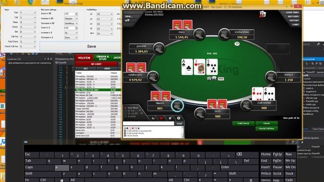 Демонстрация бинд клавиш для покер рума смотреть онлайн