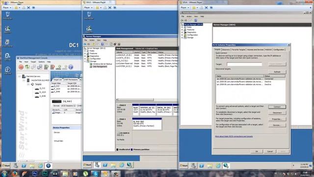 iSCSI cluster Hard Drive Shering смотреть онлайн
