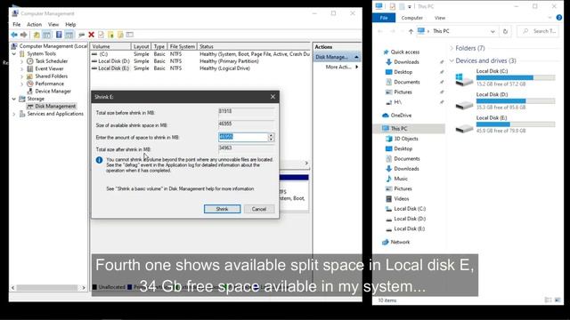 create a New volume 👍 in windows 10 / New Partition in windows 💯 || In Tamil || English subtitles смотреть онлайн