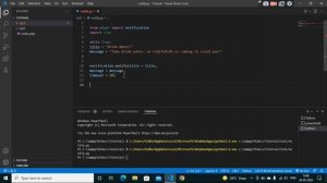 How to send notification on windows 10 using python || Made a water reminder app using python ||