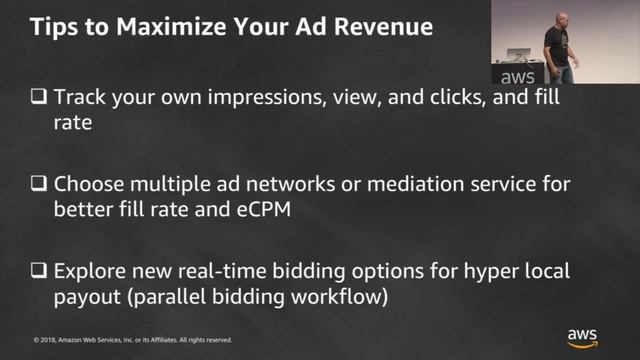 AWS Developer Workshop: Exploring Ad-based Monetization Opportunities for Web and Mobile Apps