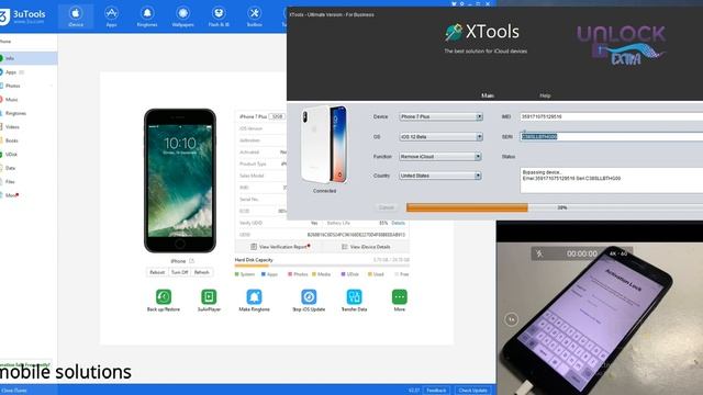 Removel iCloud Activation Unlock iPhone 7 Plus Using XTOOLS Software ..It WORK 1000% смотреть онлайн