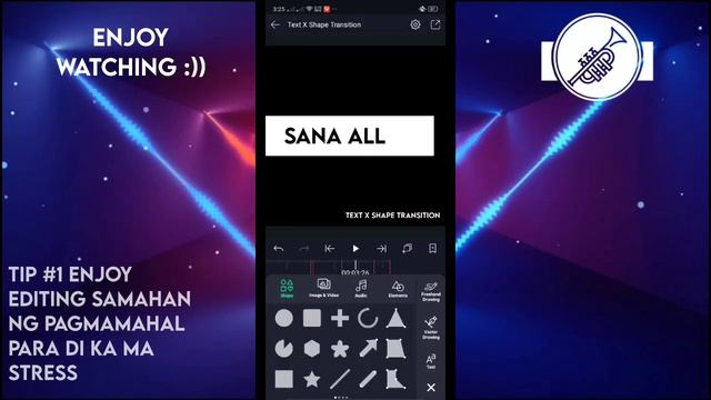 2 Basic Text + Shape Transition on Alight Motion | Tutorial #18