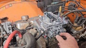 New Holley 4160 with adapter. Out of box fire up. 1974 Plymouth Trailduster 360.