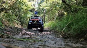 Traction Hobby 1/8 Tank 300 crawler forest and stream trail   KM雷神 1/8 坦克300 森林涉水穿越