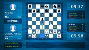 Chess Game Analysis: Guest42755352 - Anaida27 : 1-0 (By ChessFriends.com)