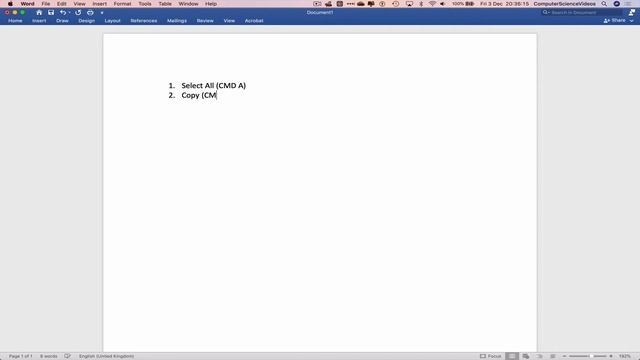 5 QUICK MAC KEYBOARD SHORTCUTS FOR MICROSOFT WORD | NEW