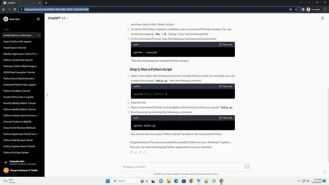 how to install python in windows 7