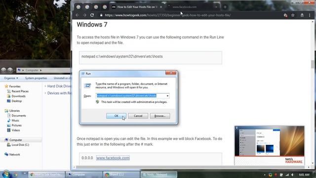 [SOLVED] How to Block Facebook Website in Windows 7 | A How-To Tutorial смотреть онлайн