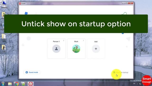 How to Turn off Profile Selection on Startup Vivaldi Browser? смотреть онлайн