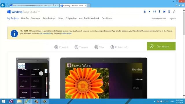 App Studio Part - 09 (Publish Info, Linking App with Windows Store, Publish Package & Source Code) смотреть онлайн