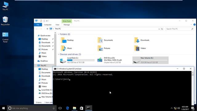 How to Jum one Drive to another Drive through CMD смотреть онлайн