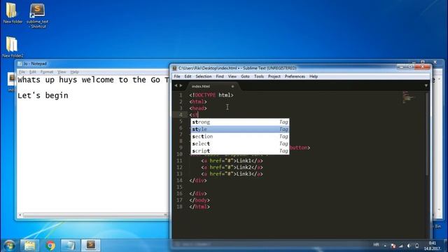 The fastest way to make  dropdown menu