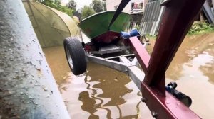 Роликовые ложементы,подъём лодки на прицеп без машины