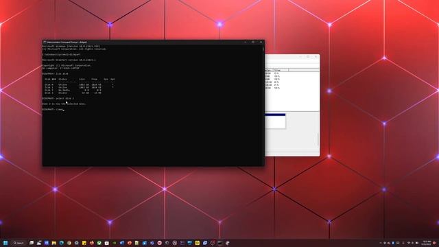 How to wipe a secondary HDD/SSD using CMD (DiskPart) смотреть онлайн
