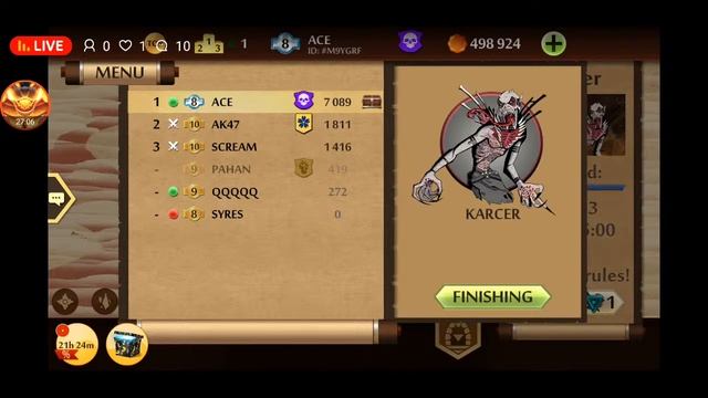 shadow fight 2|| playing with ace смотреть онлайн