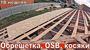 Обрешетка, OSB, косяки и их устранения. Проблемы с подсобниками. 18 неделя второго сезона