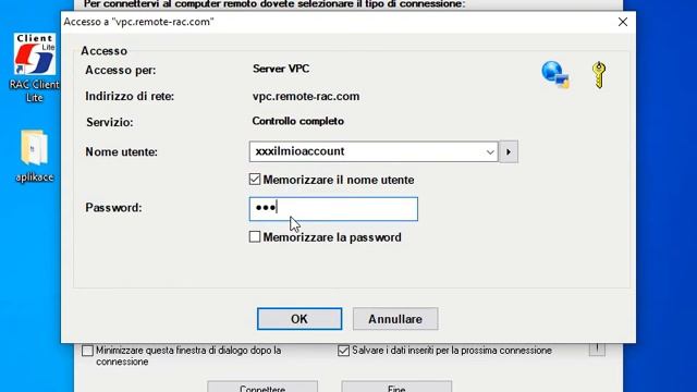 Connettersi a un computer remoto utilizzando RAC Client Lite. Passaggio 2. смотреть онлайн