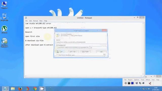 cam studio mfc100 dll file error смотреть онлайн