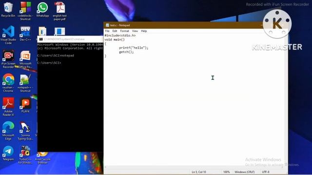 How to run c program using command prompt | execute c program using command prompt | run c program