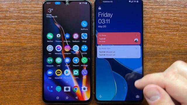 OnePlus Dialer Vs Google Dialer Incoming Call. OnePlus 6T Vs 8T. Android 11, 12