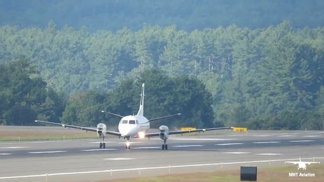 Saab 340 Departure from the Manchester-Boston Regional Airport смотреть онлайн