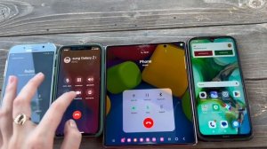Four incoming Call Samsung S10e Vs IPhone 10 & Honor8A & Z Flip3