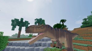 Обзор майнкрафт мода Reborn mod или Jurassic Craft