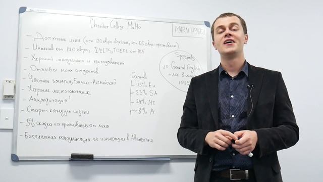Недорогой Английский на Мальте в Chamber College