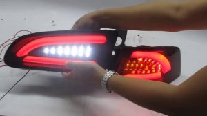 CrazyTheGod IBIZA 2002-2006 LED BAR Tail Rear Light Lamp V2 SMOKE for SEAT