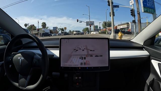 Raw 1x: Port of Los Angeles on Tesla Full Self-Driving Beta 10.12.2 смотреть онлайн