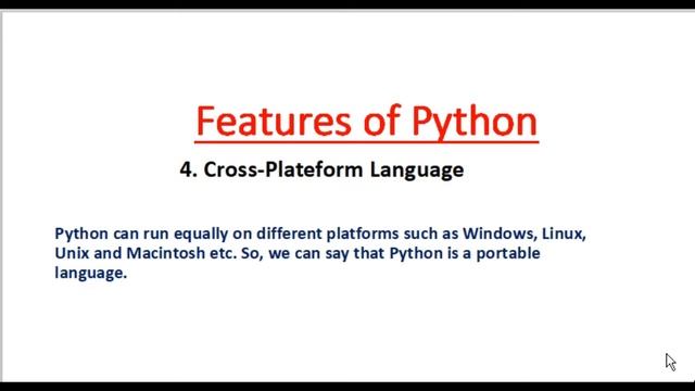 "Features of python"- Part-3