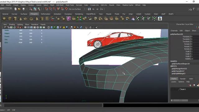 Tesla Model S P100D | Autodesk Maya 3D Modeling | Part 1/3 | Keyshot Rendering смотреть онлайн