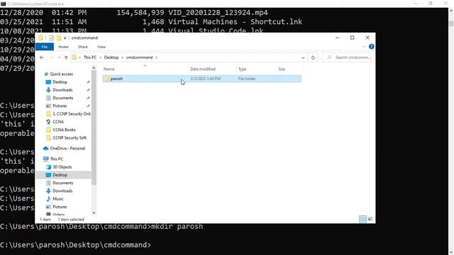 Windows CMD Command Line Tricks How create Folder File and CMD cli