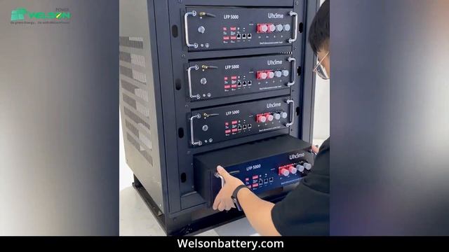 Rack Mounted Stackable Module Lithium Battery LFP-5000 ESS Solar Power System смотреть онлайн