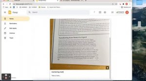 Extract Text with Google Keep