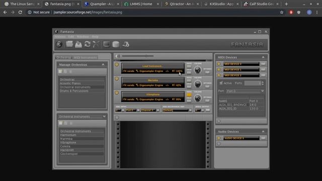 Qtractor and Linux Sampler (Project Walk-Through)