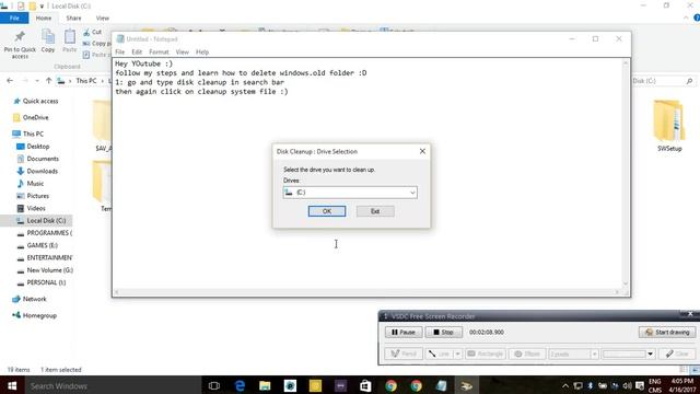 How To Delete The Windows Old Folder From Windows 10 2018 100% Working смотреть онлайн