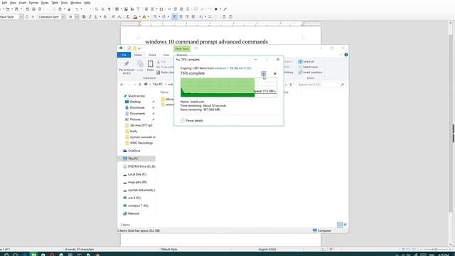 windows 10 command prompt - installing windows from hard disk