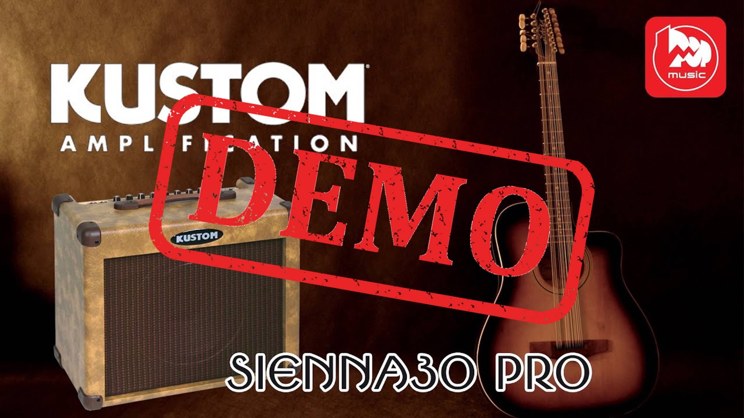 Комбик для акустической гитары KUSTOM SIENNA 30 - демонстрация звучания