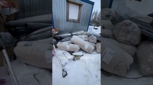 Обвязка свай - пакетом досок, для дома из профилированного бруса.