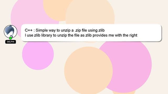 C++ : Simple way to unzip a .zip file using zlib смотреть онлайн