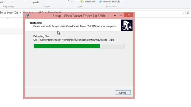 Instalação do cisco Packet Tracer e abertura do programa смотреть онлайн