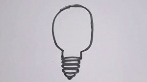 How to draw a lamp? Bolalar uchun lampochka rasmini chizish.