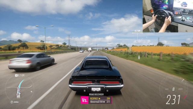 1000HP 1969 Dodge Charger R/T || Forza Horizon 5 || Steering Wheel Gameplay