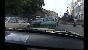 Видъ изъ совѣтскаго такси. 1986 г.