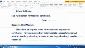 Write an application to the principal to issue transfer certificate 2021 | Format 1 | Education Tip