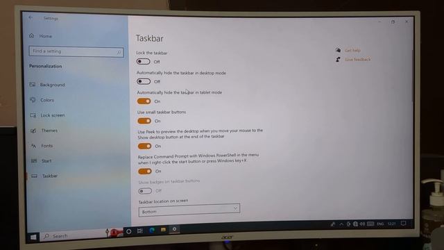window 10 PC use small taskbar button, how to change taskbar size смотреть онлайн