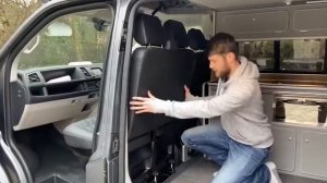 How to rotate the swivel seat VW Campervan